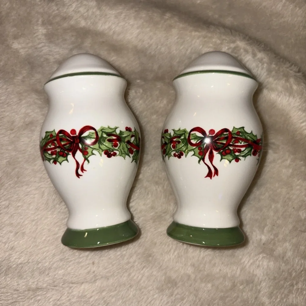 Traditions Holiday Celebrations by Christopher Radko Butter Dish, S&P Shakers
